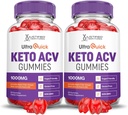 Justized Laboratories (2 Pack Ultra Quick Keto ACV Advanced Formula 1000MG Apple Siideri Viinitarha Formulated with Pomegranate Beet Juice Powder B12 Vegan Non GMO 120 Gummies