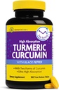 InnovixLabs Kurkuma Curcumin mit schwarzem Pfeffer Extrakt - Hohe Absorption Kurkuma und Curcumin Ergänzungen mit BioPerine, C3 Reduct & Curcumin C3 Complex - 100 Time Release Tabletten