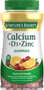 Calcium " Vitamin D Gummies by Nature' Bounty, Immune Support " Bone Health, 500mg Calcium " 1000 IU Vitamin D3, Fruit Flavor, 70 count