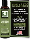 Raw Liquid Mineral – Organik Humic Acid & Fulvic Acid- Major & Trace Minerals & Electrolytes Supplement – Plant-Based for Immune, Gut & Detox Support (8 oz)