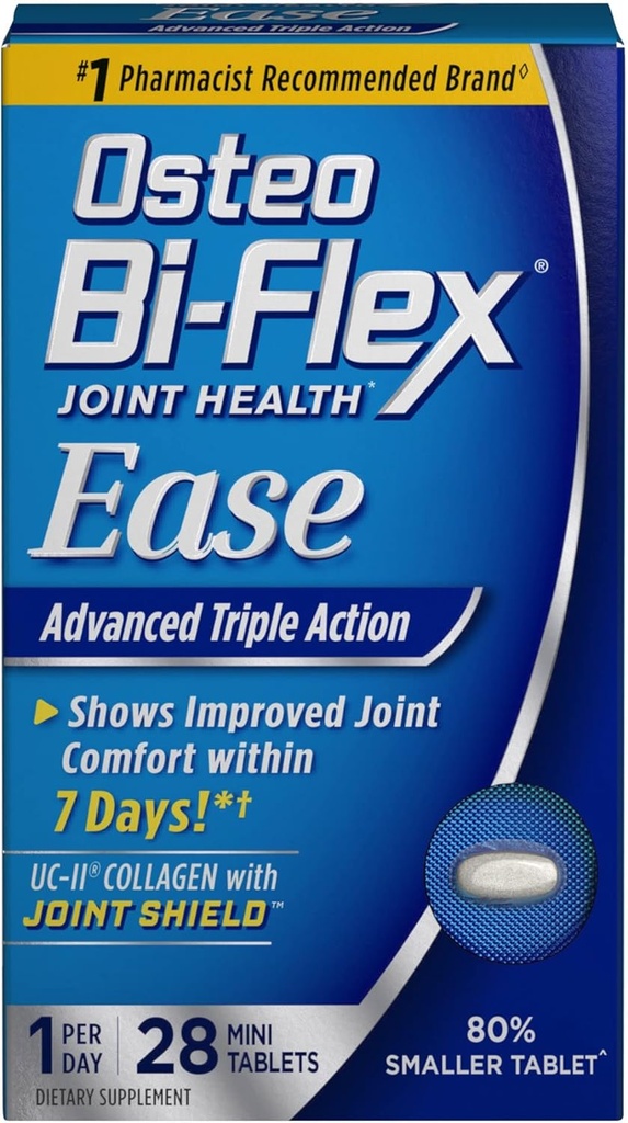 Osteo Bi- Flex Gabungan Kesehatan Kemudahan Lanjutan Triple Action Mini Tab - 28 ct, Paket 3