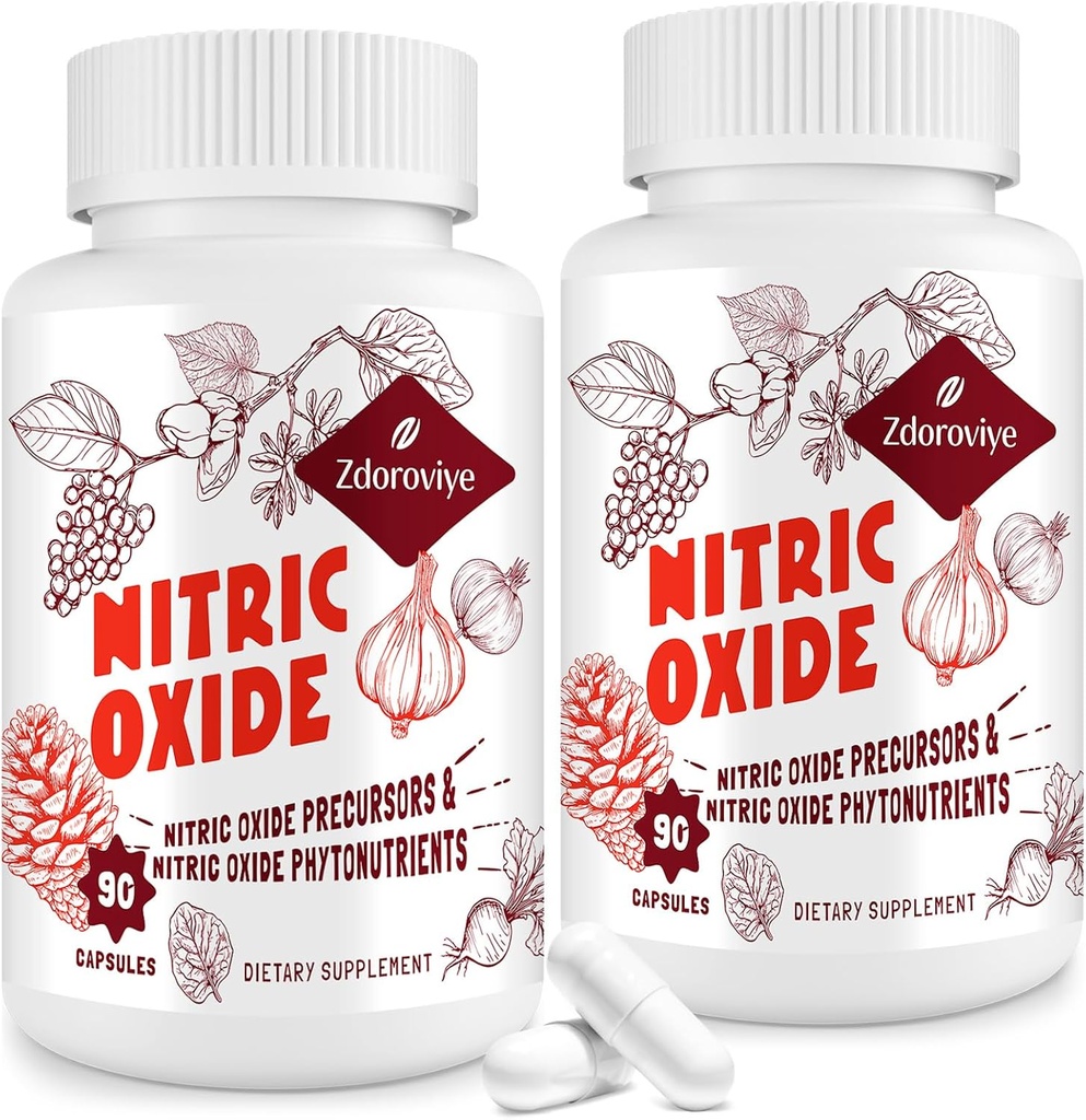 Nitric Oxid Supplement for menn (2 flasker)