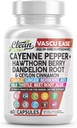 Чистые капсулы Nutra Cayenne Pepper Дополнение к Hawthorn Berry, Dandelion Root, Ceylon Cinnamon, Garlic, Ginger, Berberine, Apple Cider Vinegar, Milk Thistle, Beet Root, Aloe Vera Pills & More