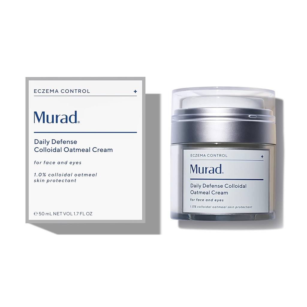 Murad Eczema Control Daily Collodal Oatmeal Critnes i Ich Like Face Moistizer - Sooing i Sydrating Skins, 1. 7 Oz