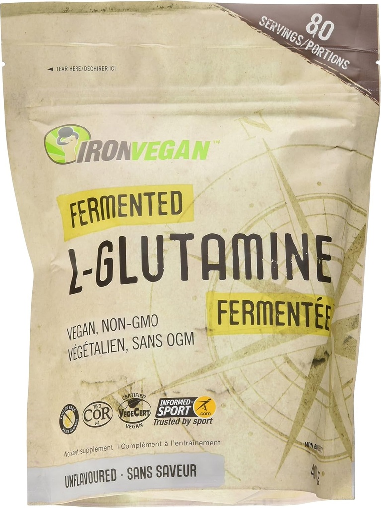 Fermenterad L-Glutamin, 400 GR