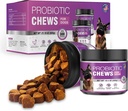 Probiotice pentru câini câini Probiotice Chews și enzime digestive Prebiotice Sănătatea prebiotică Mâncărimea pielii Probioticos Mâncărime Diaree Chew Suplimente Caine Pet Prebiotice 200 Natural Soft Tablete masticabile