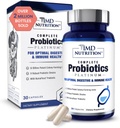 1MD Nutrición Completa Probióticos Platinum - w/Prebióticos e probióticos para a saúde dixestiva - Suplemento Probiótico para mulleres e homes - Máis de 50 millóns de Live CFU 11 Strains Dairy-Free - 30 Caps