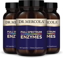 Dr. Mercola Full Spectrum Enzymes - 22 Different Enzymes - Support Digetical & Ammune Health - helping Digest Carbohydrates, Fats & Protins - Non-GMO, Gluten-Free & Soy- Free - 90 Capsules (3 Pack)