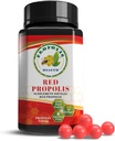 Propolis Health Red Propolis - Bee Red Propolis 90 Capsules - Alkoholfri original och koncentrerad ren propolis - 45-dagars tillägg - brasiliansk röd propolis - 840mg röd propolis
