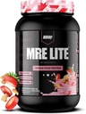REDCON1 MRE Lit Lite AST Protein Powder, Strawberer Short - Loopy Carb i Whey Free Meal with Animal Protein Structs - Fàcil de Digest suplementari amb Petrolis MCT (30 Servings)