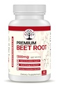 Beet Root Capsules - Premium Organic Beetroot Powder - Nitric Oxide Supplement - Heart Health, Circulation and Stamina Support - Non-GMO - 60 Vegan Capsules