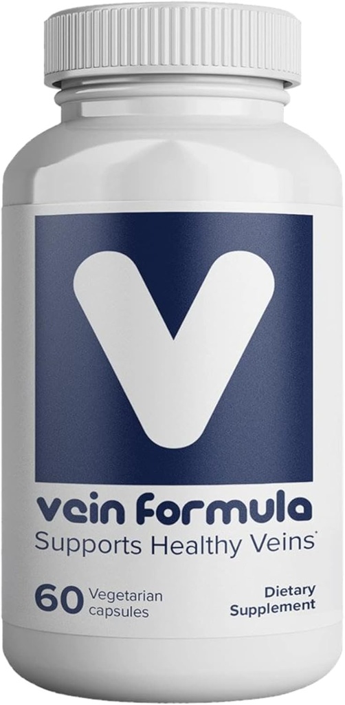 VITASUPPORTMD Vein formula, asins cirkulācija un kāju vēnas papildinājums, 60 kapsulas, diosmins Hesperidīns 667 mg no MFF, mikronizēti bioflavonoīdi