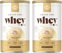 SOLGAR GARS Fed Whey to Go, Vanilla - 11.9 oz, Paket 2 - Grass- Grass-Fed Whey Protein Poader - bebas, Non- GMO, Gluten Free - 26 Total Servings