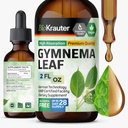 BIO KRAUTER Gymnema Sylvestre Extract Drops - Alcohol e azucre libre - Vegan Gymnema Leaf Extraer 2 Fl.Oz.