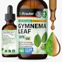 BIO KRAUTER® Gymnema Sylvestre for Sugar Cravings* - Liquid Drops Gymnema Sylvestre Extract - Pure & Vegan Gurmar for Nutritional Routine Support - Alcohol & Sugar Free, 2 Fl.Oz 28-Day Supply