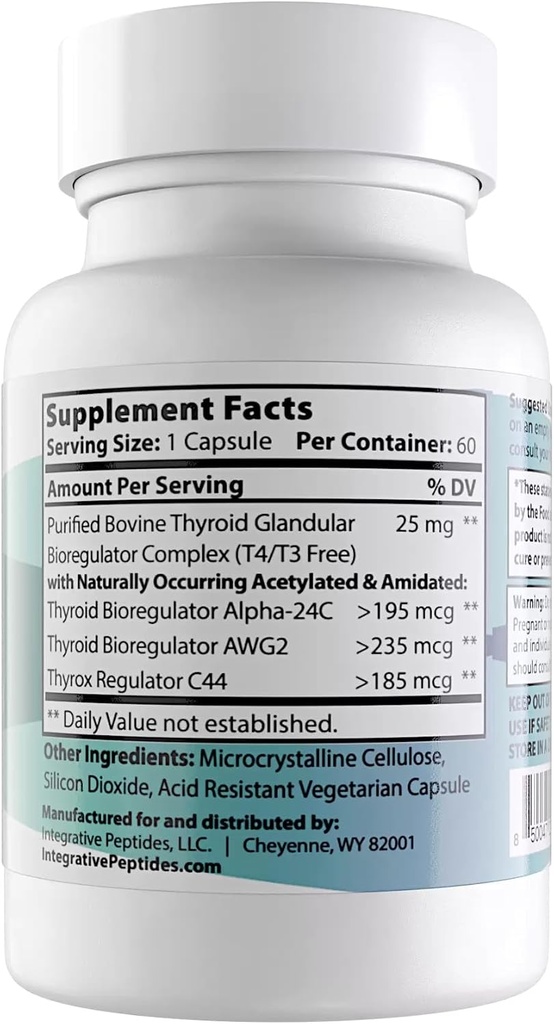 Integrative Peptides ThyroPep Thyroid Support Supplement, 60 Capsules
