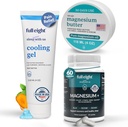Wellness: Magnesium + 500 MG 60 Caps, Magnesium Body Butter 4oz & Cooling Gel 4oz - Dukung Tidur, Muscles, dan Comfort Tentu
