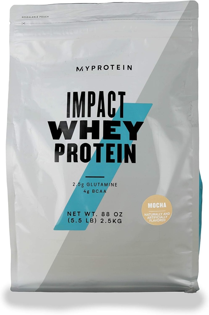 Myprotein - Impact Whey Isolate - Whey Protein Powder - Naturligt smaksatt Drink Mix - Dagligt proteinintag för överlägsen prestanda - Mocha (5,5 lbs, Pack of 1)