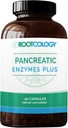 Rootcology by Dr. Izabella Wentz . Pancreatic Enzymes Plus . Enteric Coated Lipase, Protease " Amylase Blend with Bromelain . 90 Capsules