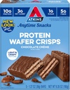 Atkins Chocolate Protein Wafer Crips, Protein Dessert, 4g Net Carb, 1g Sugar, High in Fiber, Keto Friendly, 5 Count