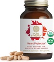 PURE SYNERGY hjertebeskytter 中 Organisk Holistisk hjerte Supplement med organisk Hawthorn Berry, Resveratrol, og Nattokinase | for blod og vaskulær støtte (60 kapsler)