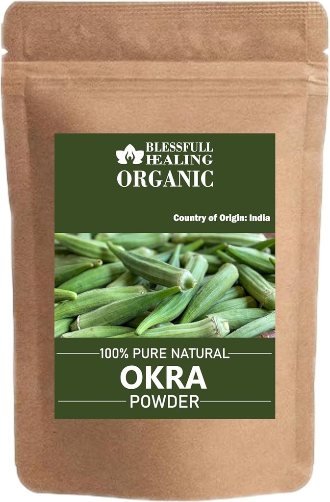 Okra Powder 100% pura 200 Gram / 7. 05 oz