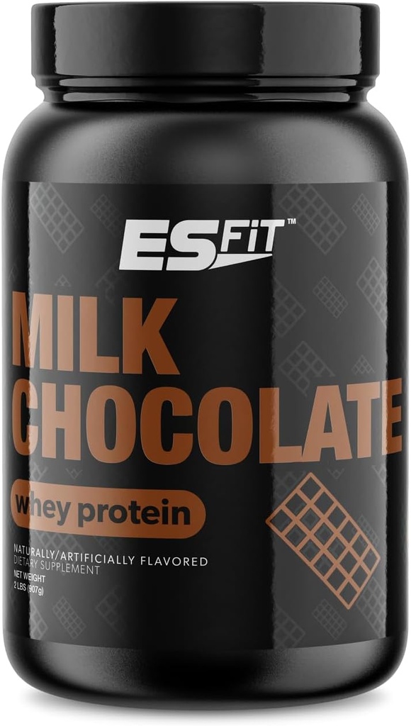 Whey Protein Powder - Post Workout Whey Protein Isolate per il recupero del muscolo, Non OGM, BCAA, Gusto Superiore, Testato e Certificato, Cioccolato del latte, 2 Pounds
