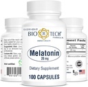 Bio-Tech Pharmacal Melatonīns (20 mg, 100 kapsulas)