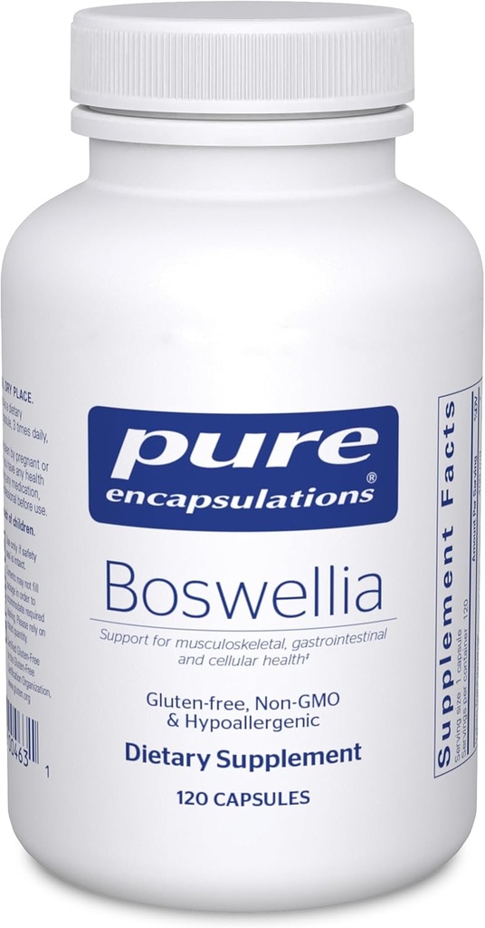 Pure Encapsulations Boswellia Supplement - Joint Health, GI & Connective Tissue - Supports Health Joints & Digestive Health * - Non-GMO & Vegan - 120 kapszula