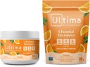 Ultima újratöltő Electrolyte Powder Drink Mix Bundle - Sugar Free - Orange, 30 Serving Canister és 20 Stickpack - 6 Electrolyte and Minerals - Keto Friendly, Vegan, Non-GMO