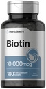 Horbäach Biotin 10000mcg | 180 Fast Dissolve Tablets | for Women & Men | Beauty Supplement | Vegetarian, Non-GMO, Gluten Free