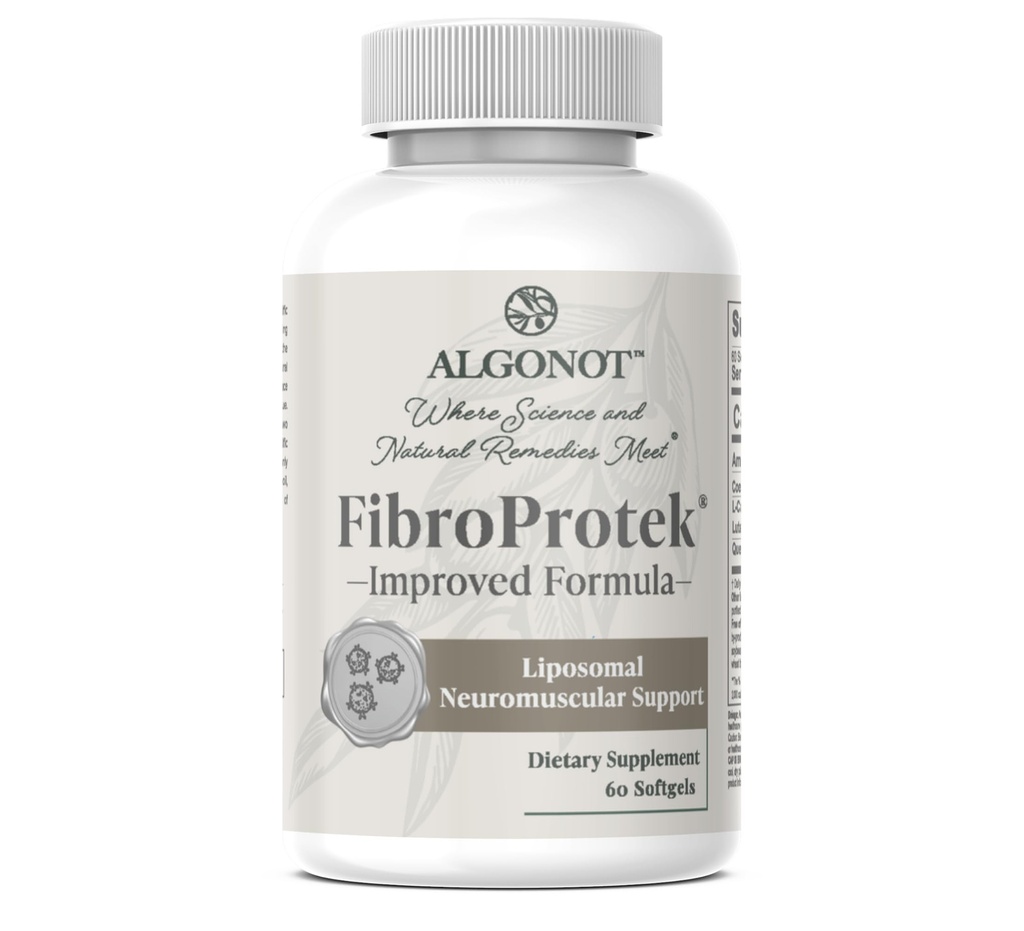 Algonot FibroProtek – Physician Recommended with Exclusive Combination of Ingredients Including Luteolin, Quercetin, Carnitine, Olive Pomace Oil – 60 Capsules