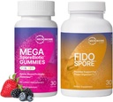 Microbiome Labs Kids & Pet Probiotic Bundle - MegaSporeBiotic dla dzieci + FidoSpore Spore Probiotyki oparte na zarodkach dla psów i kotów
