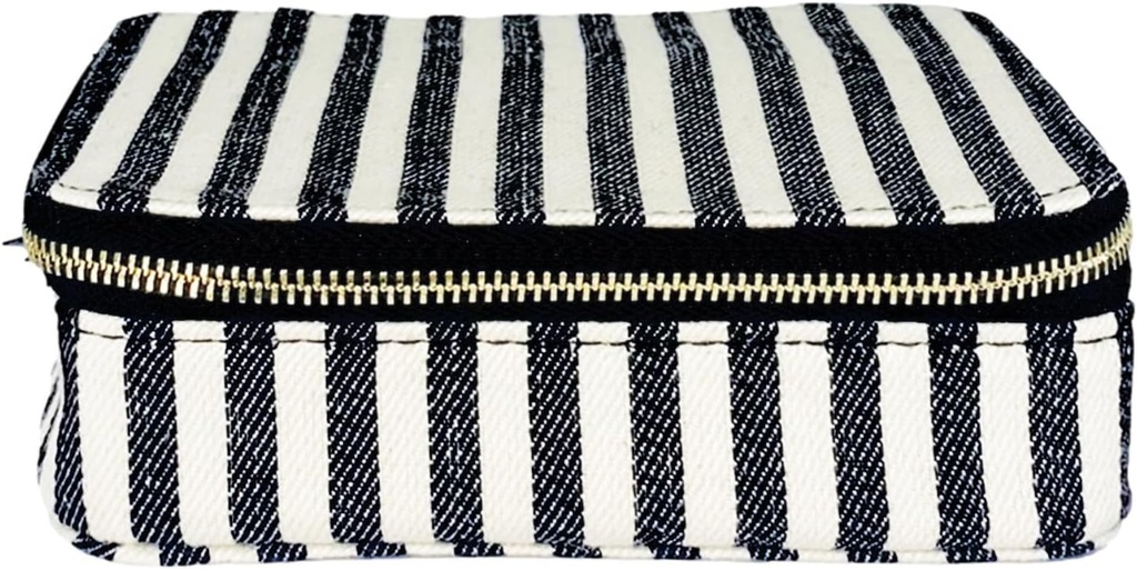 Bag-all Daily Travel Pill Organizer | Travel Pill Case for Medication | Medicine Organizer for Traveling | Container for Vitamins | striped