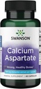 Aspartato di calcio di Swanson - Integratore di erbe Promuovere Bone, Cuore e salute del muscolo - Formula naturale Promuovere il benessere totale del corpo - (60 capsule-200mg ogni)