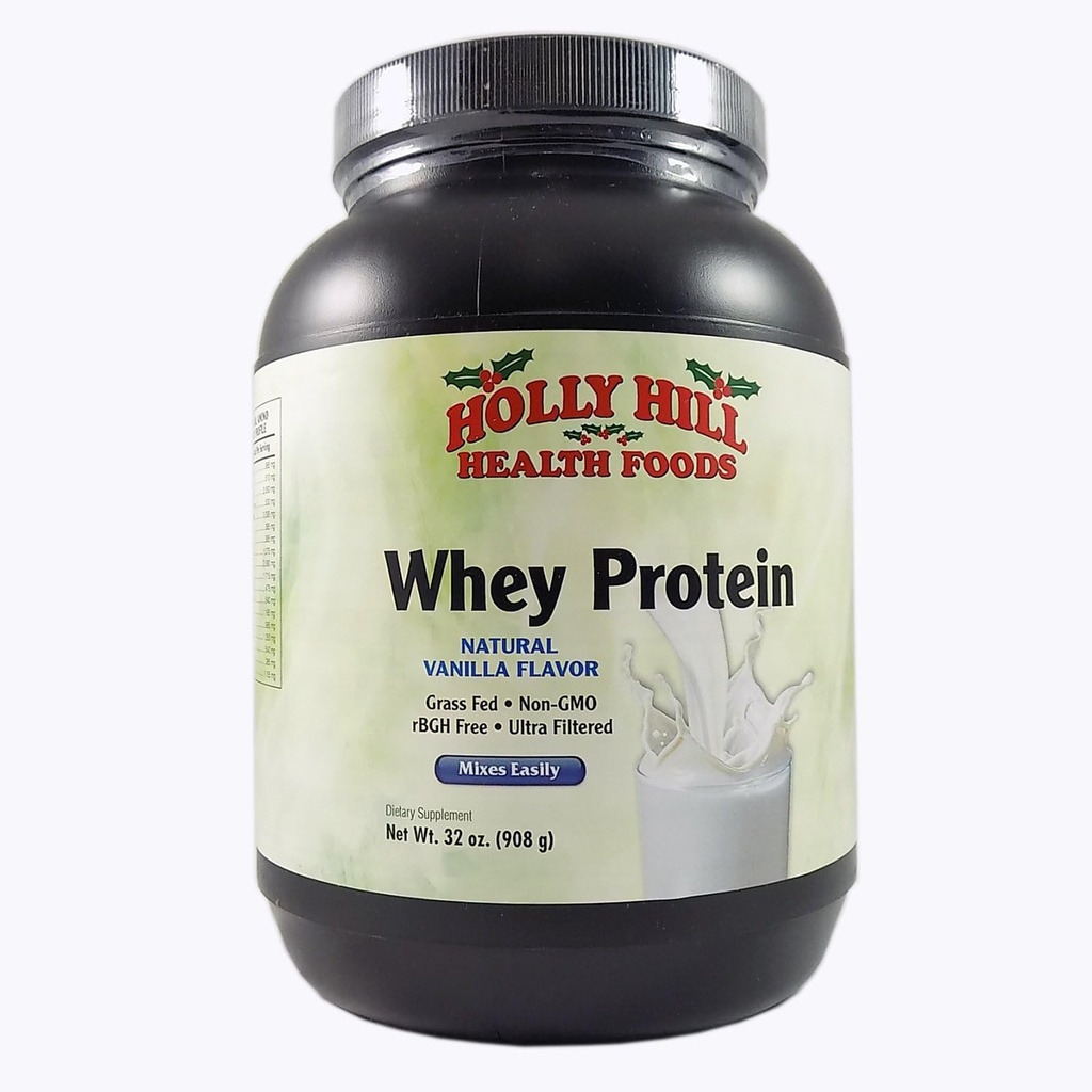 Holly Hill Health Foods, Whey Protein, Non OGM, Vanilla, 32 Onces