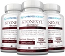Approved Science Stonexyl - Herbal Support for Kidney Stones - 180 Capsules - Chanca Piedra - High Absorption - 3 Month Supply - Vegan