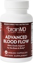BRAINMD Advanced Blood Flow - 60 Capsule Vegan - Supporto Nitric Oxide per il cervello e il corpo - Gluten Free - 30 Serve