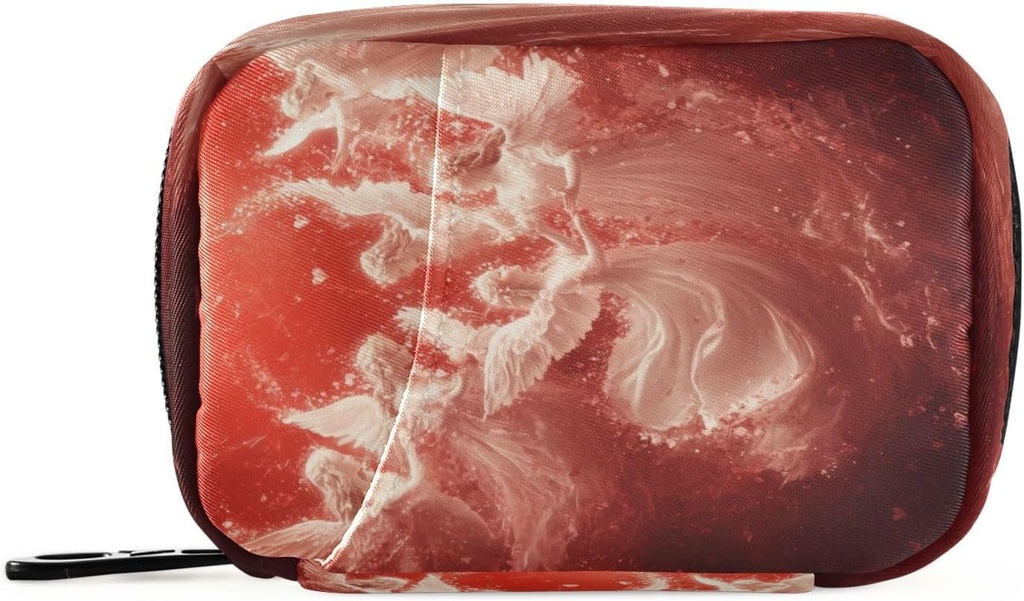 Burbuja Flying Cupids Matka pillereitä tapauksessa, Viikoittain Kannettava pilleri laatikko 7 päivää pilleri Organizer Hold Medicine Vitamiini täydentää kanssa Zipper matkustaa