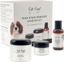 Eye Envy Dog Tear Stain Remover Starter Kit. 100% natuurlijk, veilig. Bevat: Stain Solution, Applicator Pads, en Stain Powder. Tear Stain Treatment Kit. duurt 30-45 dagen. Made in USA