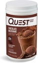 Quest Nutrition Czekoladowy Milkshake Protein Powder, 22g Protein, 2g Net Carbs, 1 g Cukier, Niskie węglowodany, Gluten Free, 1.6 Funt, 24 Służenie