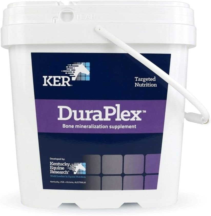 Kentucky Equine Research DuraPlex: Suplemento de mineralización ósea, 4 kg (66 porciones)