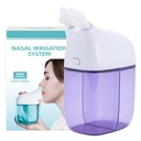 Nasal Irrigation System, Nasal Rinse Machine, Sinus Rinse Machine, Sinus Cleaner Machine with Salt Water Tank & Waste Collection Tank - Nose Cleaner for Sinus,Sinus Adult,Allergy relief - Purple