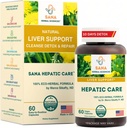 Active Liver Cleanse & Detox – 1800mg Herbal Formula with Organic Milk Thistle, Turmeric & Dandelion Root - Supports Fatty Liver Repair & Daily Liver Health - Sana Herbal