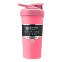 BlenderBottle Sport Insulated Stainless Steel Shaker Bottle with Wire Whisk, 24-Ounce, Pink – Protein Shakes & Hydration for Athletes & Fitness Enthusiasts, Easy Mixing, Lockable Lid
