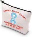 TSOTMO Adrenal Support Medical Alert Bag - Emergency Life Saving Medications Inside First Aid Bag