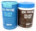 Proteínas vitais Collagen Peptides Powder, promove cabelo, pel, ósos e saúde conxunta, UNFLAVORED 24OZ & Chocolate 32OZ (Variety)