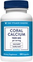 The Vitamin Shoppe Coral Calcium 1,500MG - Eco Safe Source of Calcium, Magnesium ' Trace Minerals to Support Healthy Bones and Teeth (180 Capsules)