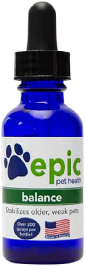 Echilibru - Toate suplimentele lichide naturale care stabilizează animale de companie vechi sau slabe - Aplicați direct la corp, alimente și apă pentru rezultate rapide - Sigur pentru toate animalele de companie (Dropper, 2 Ounce)