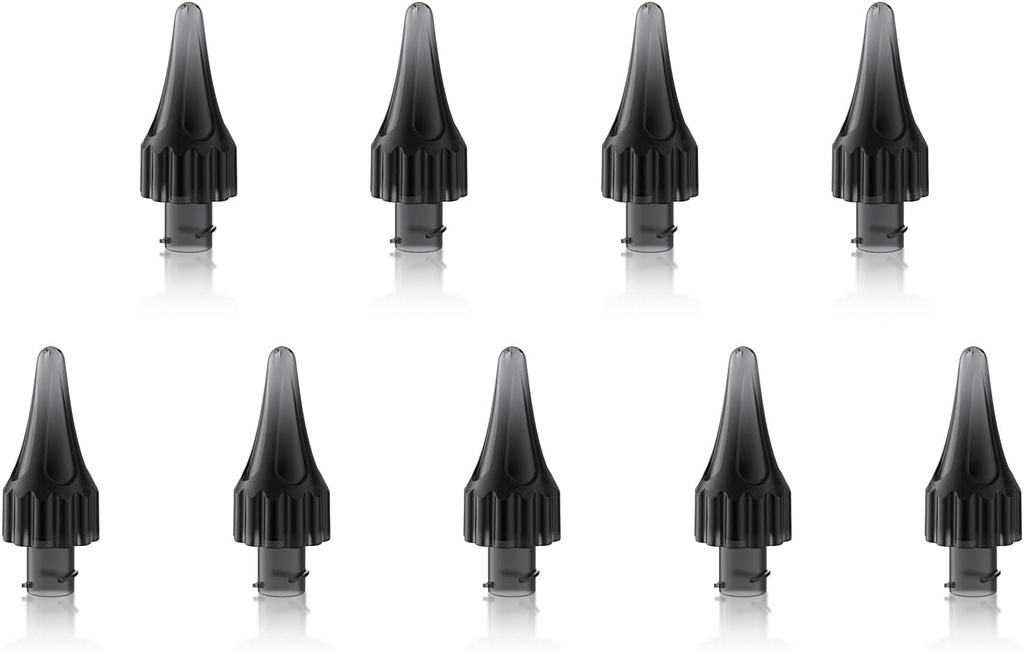 9ks Ušní Wax Odstranění úschovy Ústřice Tipy, Úklidová sada Úklidová sada Měkké Tipy, Elektrická Čistič Uší Náhradní Tipy Ústřice Tipy